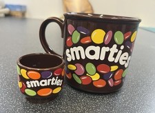 Vintage Smarties Advertising Mug And Egg Cup. Hornsea Pottery. 