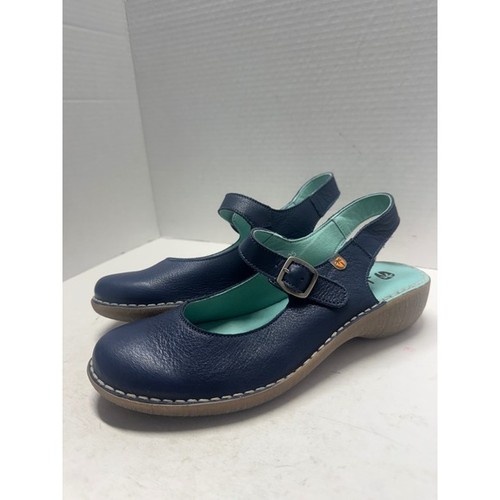 Jungla navy blue leather mary - leather,