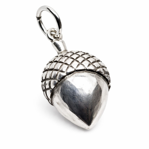 Acorn oak charm 925 sterling - acorn,