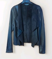 Dorothy Perkins Women's Ladies Jacket Faux  Leather Waterfall Style Size 16