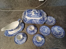 Spode Blue and white Italian Various Pieces