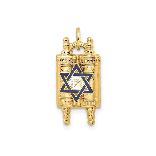 14k yellow gold torah - 14k,