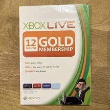 Microsoft Xbox LIVE Gold 12 Month MINT never opened