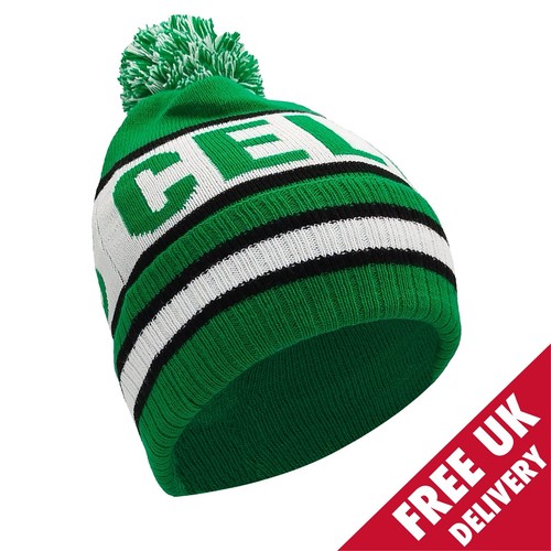 Celtic bobble hat - bobble, green,