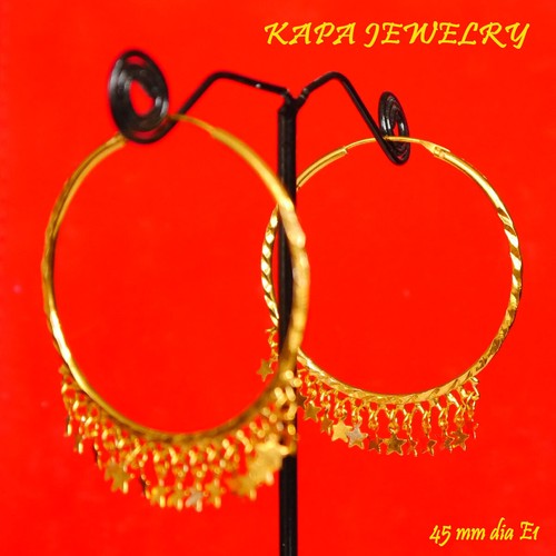 Gold plated earrings - 22,