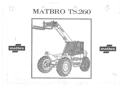 Matbro telehandler ts260 - matbro, parts
