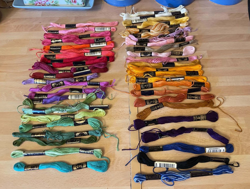 Skeins assorted stranded - skeins,