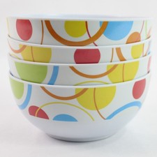Set of 4 Multicolor Polka Dot