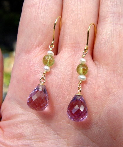 Amethyst peridot freshwater