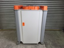 Lapcabby 16H Orange 16 Tray Vertical Portable Laptop Charging Station for School