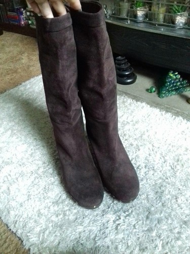 Suede leather stud clog boots - clog,