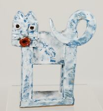 Lovely Cubist Design Art Pottery Cat by Jadran Croatia