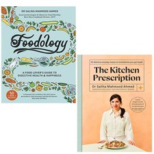 Saliha Mahmood Ahmed Collection 2 Books Set Kitchen Prescription, Foodology NEW