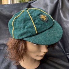 Vintage Boy Scouts Cub Scout Cap Hat Green Bukta