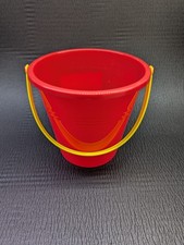 Red Plastic Bucket | Yellow