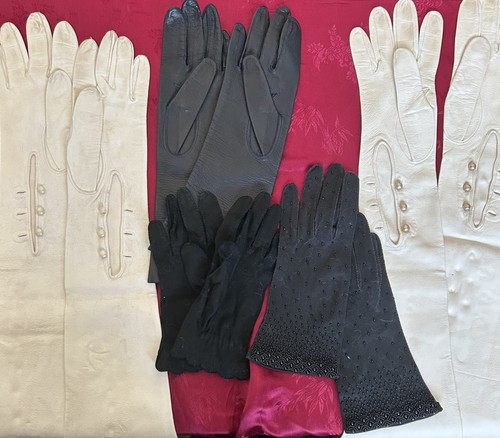 Vintage antique gloves lot - lot, of
