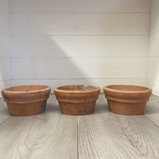 Vintage Terracotta Bulb Pots 15cm X 15cm X 8cm Br33￼