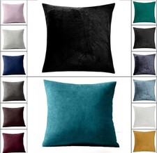 Velvet Cushions Filled or Cushion Covers Pack 4, 2, 1  Bed Sofa Decor Pillows