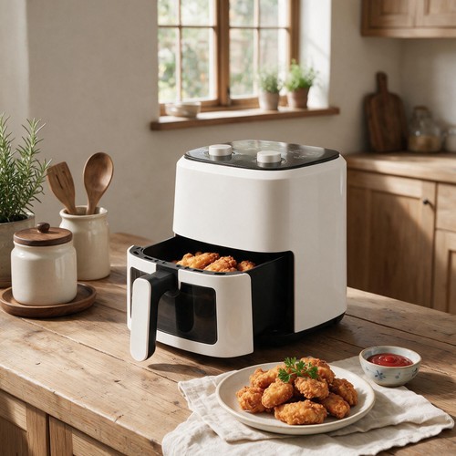 Manual air fryer - manual, fat