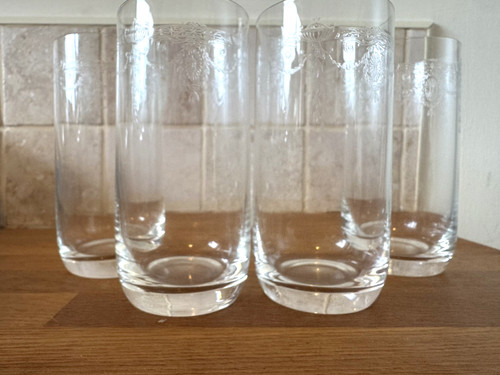 Vtg etched wheel clear - etched,
