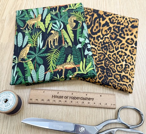 Fabric bundle jungle cats - -, &