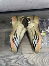 Adidas F50 tunit Gold Football Boots size 9.5 Uk Rare 2007 Model