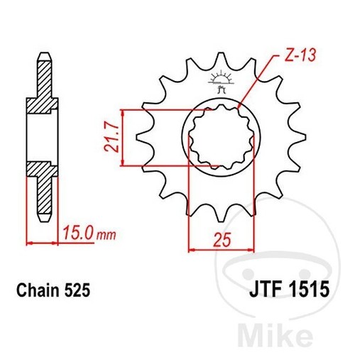 Sprocket for kawasaki 6r - sprocket,