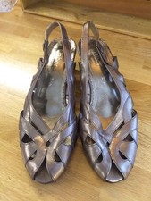 Gabor Ladies Sandals UK 7 Strappy Bronze Metallic