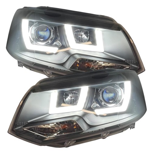 Black led drl headlights - led,
