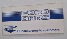 FORD SERVICE BOOK UNUSED dated