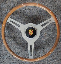 16in DERRINGTON WOOD STEERING WHEEL - PORSCHE 356 SPEEDSTER REPLICA, VW BEETLE