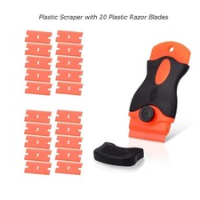 100 Pcs Plastic Scraper Razor