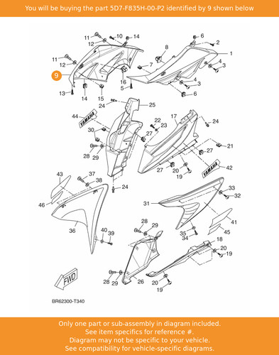 Yamaha body front upper 2 - yamaha,