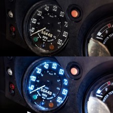 9x For Land Rover Series 3 LED Dash Instrument Panel Light Bulbs Set Cold White 