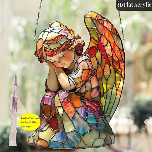 Sleeping angel hanging vibrant - hanging,