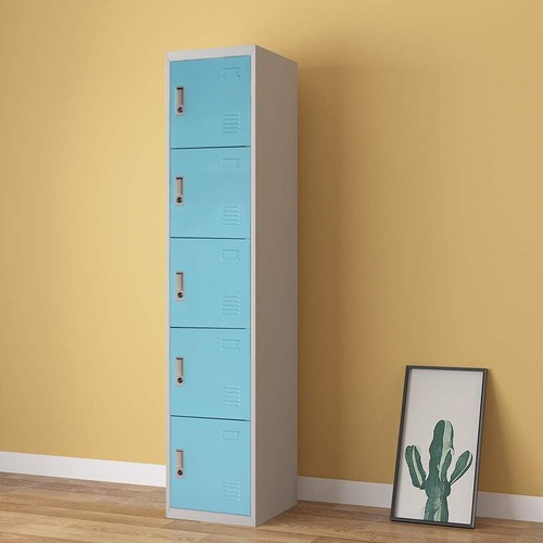 Metal storage lockers - storage, blue