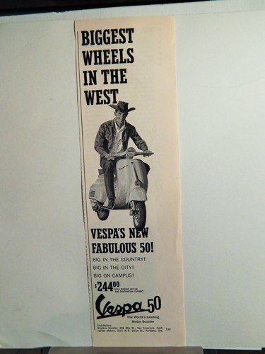 Vespa scooter vtg - 50, 1960s