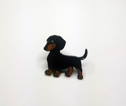 Dachshund dog enamel - dog,