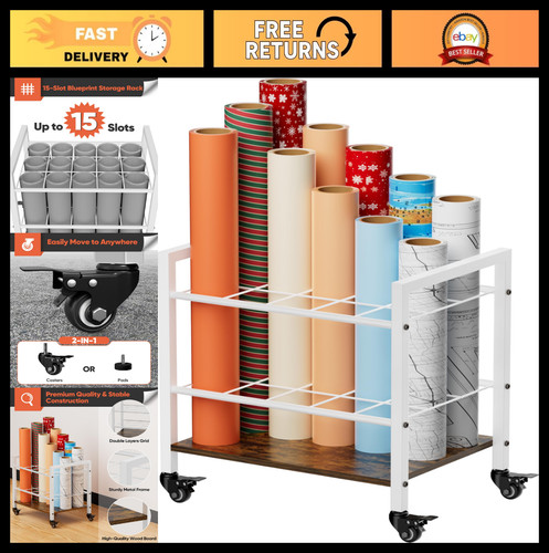 Slot metal rolling storage - 15-slot,