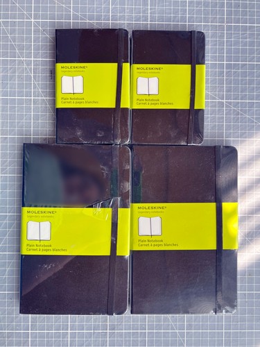 Moleskine plain notebooks - 4, x