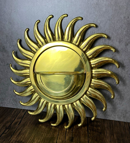 Vtg lombard england brass sun - lombard,