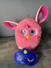 Furby Connect Pink & Sleep Mask - Interactive Pet Bluetooth Tested New Battery