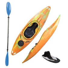 Riber Sit In White Water Tourer Kayak Paddle Spraydeck R1016-Orange/Green/Yellow