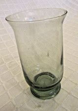 Clear Glass Hurricane Vase -