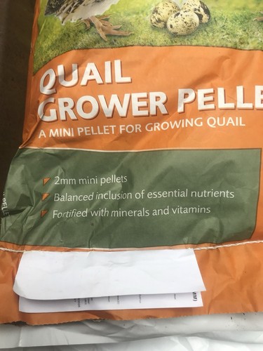 Quail grower pellets 5 - grower, 19.5%