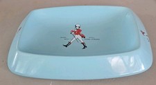  Vintage  1960s Wade Johnnie Walker Duck Egg Blue Ashtray. 