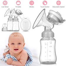 Dual Electric Hands Free Breastpump Automatic Breastfeeding Pump Bottles 2 Mode