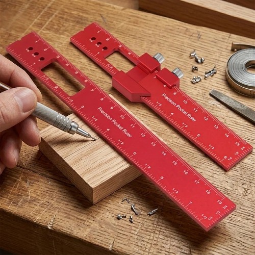Precision type pocket ruler - t-type,