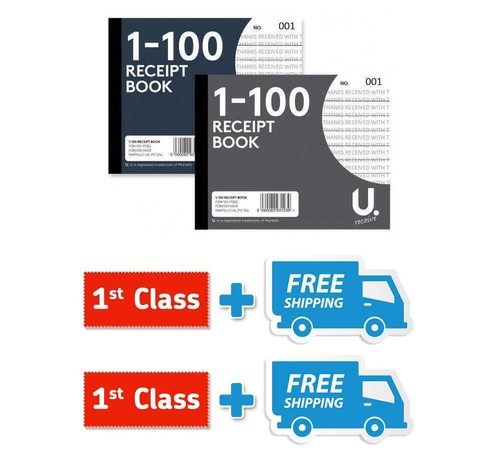 Receipt book 1 100 - receipt,