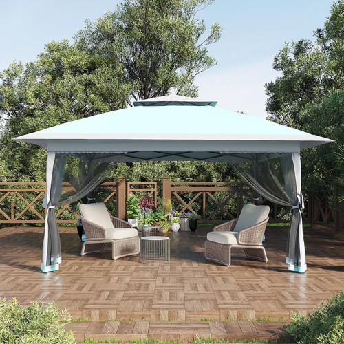 4x4m pop garden gazebo - up,